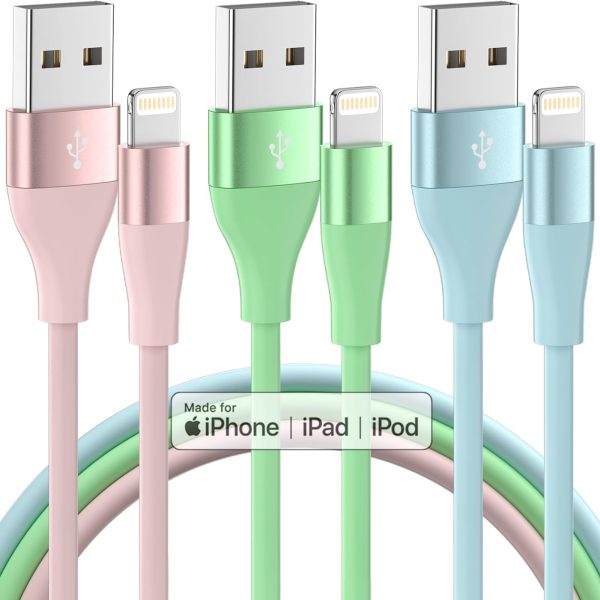 iPhone Charger 3Pack 10 FT Apple MFi Certified Lightning Cable Fast Charging iPhone Charger Cord Compatible with iPhone 14 13 12 11 Pro Max XR XS X 8 7 6 Plus SE iPad and More