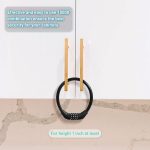 Hestya 3 Pieces Fridge Freezer Refrigerator Cabinet Lock, 10000 Combinations Safety Locks for French Doors, Safe Strap Kitchen Bathroom Doors Rv No Screw Fridge Lock(Black) - Image 4