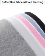 Cotton Basic T Shirts for Women,Crew Neck Short Sleeve Summer Shirts,Solid Loose Fit Tshirt, Plain Workout Tops, Undershirts - Image 6