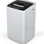 EUHOMY 1.03cu.ft Portable Washer, 8.8LBS Capacity Small Portable Washing Machine with 10 Programs 5 Water Levels, Drain Pump and LED Display,Compact Washer for Apartments, RVs, Homes, Light Gray