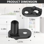 2182179 Refrigerator Door Cam Kit for Whirlpool Kenmore Admiral Refrigerators Door Closer Cam WP2182179 W10329686 2155311 AP6005980 PS11739042 - Image 2