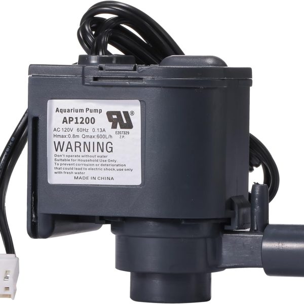 AP1200 AC120V Commercial large flowing ice machine water pump Small circulation submersible pump Fit for HZB-30F,HZB-38F,HZB-32,HZB-45,HZB-65,HZB-90,HZB-120,HZB-160 Ice Maker 60Hz 0.13A Hmax:0.8m