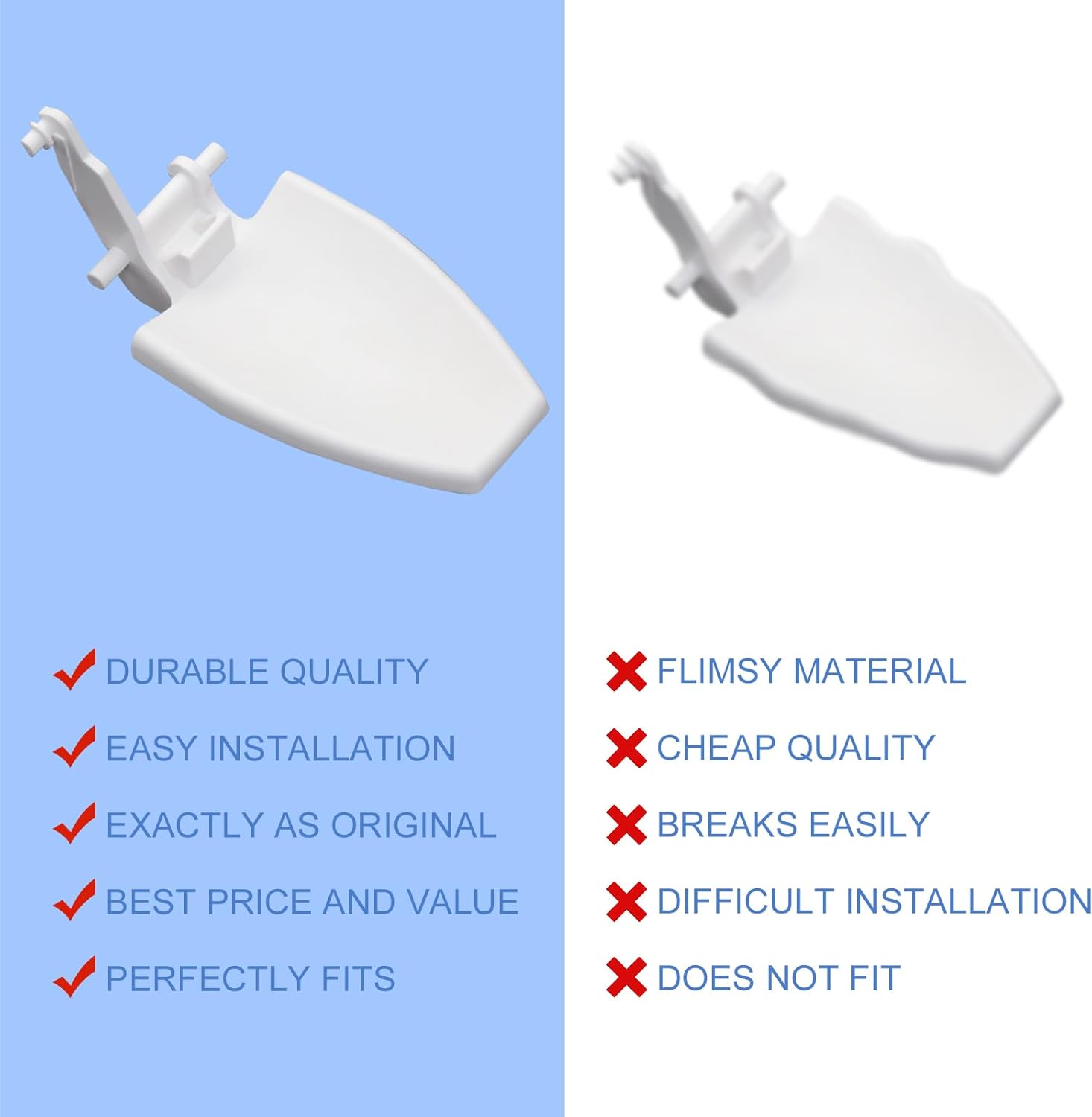 241682001 Refrigerator Water Dispenser Lever compatible with Frigidaire, Kenmore Refrigerator Water Dispenser Actuator 3 241682001 Refrigerator Water Dispenser Lever compatible with Frigidaire, Kenmore Refrigerator Water Dispenser Actuator - Image 3