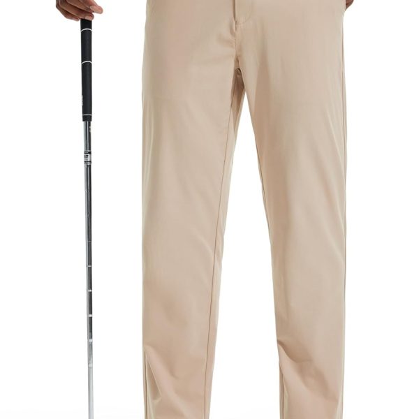 Libin Men's Golf Pants 30"/32"/34" Lightweight Stretch Work Dress Office Travel Slacks Business Casual Trousers