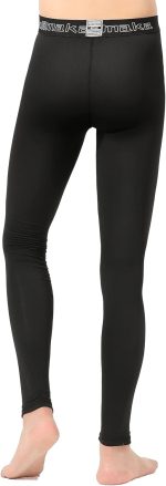 4 or 3 Pack Youth Boys' Compression Leggings Tights Athletic Pants Sports Base Layer for Kids Cold Gear - Image 4