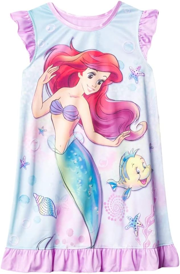 Disney girls Nightgown, Soft & Cute Pajamas for Kids, UNDER THE WATER 2, 4T 1 Disney girls Nightgown, Soft & Cute Pajamas for Kids, UNDER THE WATER 2, 4T