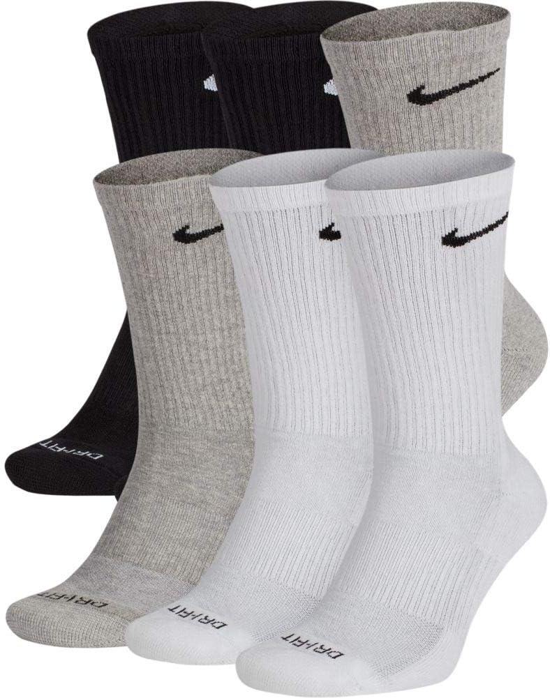 Nike Men's Everyday Plus Cushion Crew Socks (Large, Multi) Nike Men's Everyday Plus Cushion Crew Socks (Large, Multi)