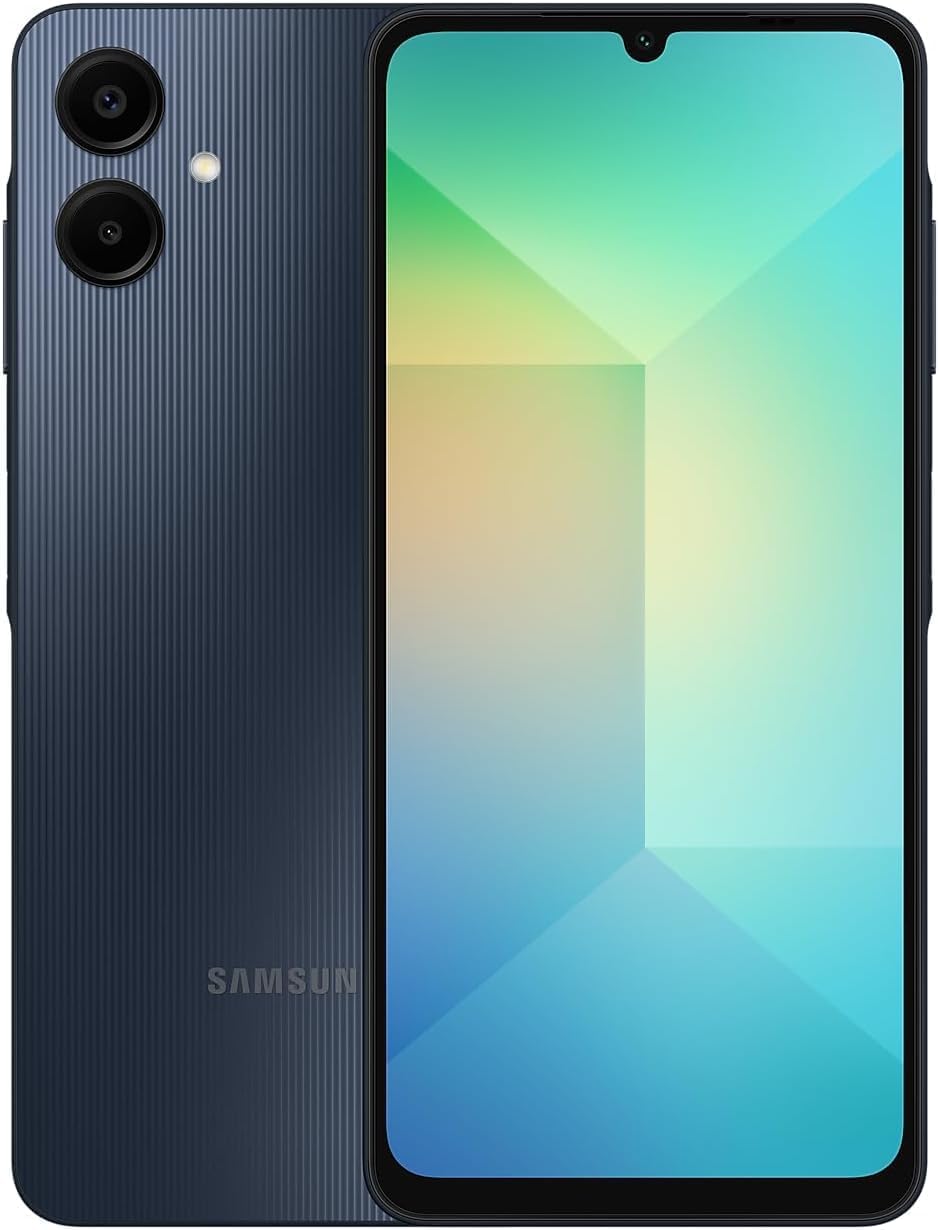 SAMSUNG Galaxy A06 4G LTE (64GB + 4GB) Latin Version SAMSUNG Galaxy A06 4G LTE (64GB + 4GB) Latin Version SM-A065M/DS Factory Unlocked 6.7" Dual Sim 50MP Dual Cam (Case Bundle) - (Black)