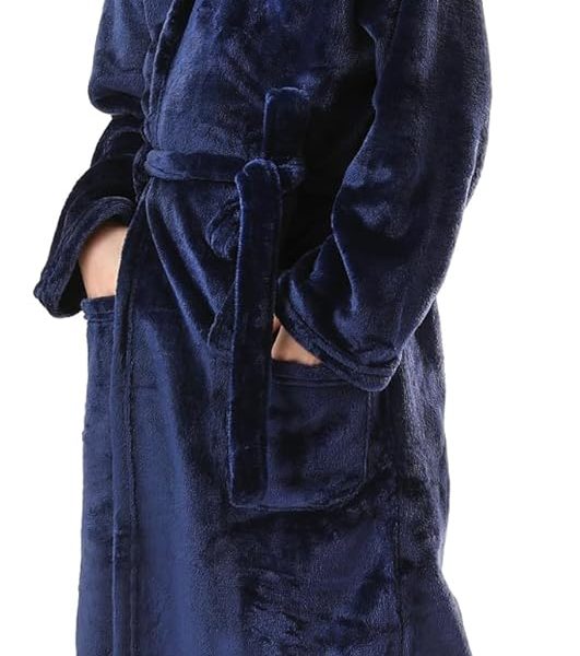 V.&GRIN Boys Fleece Robe, Hooded Plush Soft Fuzzy Bathrobe for Kids 3-14 Years