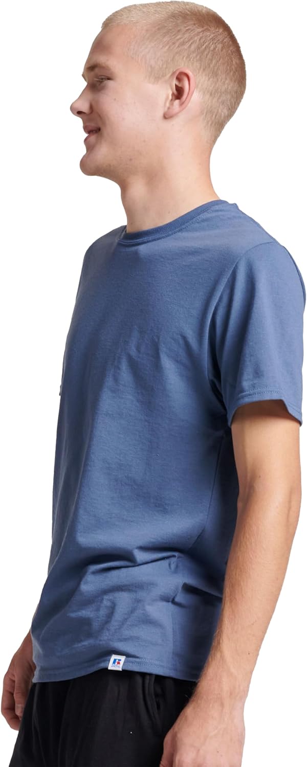 Russell Athletic Mens Dri-Power Short Sleeve Tees, Moisture Wicking, Odor Protection, UPF 30+, Sizes S-4x 3 Russell Athletic Mens Dri-Power Short Sleeve Tees, Moisture Wicking, Odor Protection, UPF 30+, Sizes S-4x - Image 3