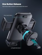 Lamicall 2025 Wider Clamp & Metal Hook Car Phone Holder Vent [Thick Cases Friendly] Phone Holders for Your Car Mount Automobile Hands Free Cradle Air Vent for iPhone 17 16 15 14 13 Pro Max Smartphone - Image 8