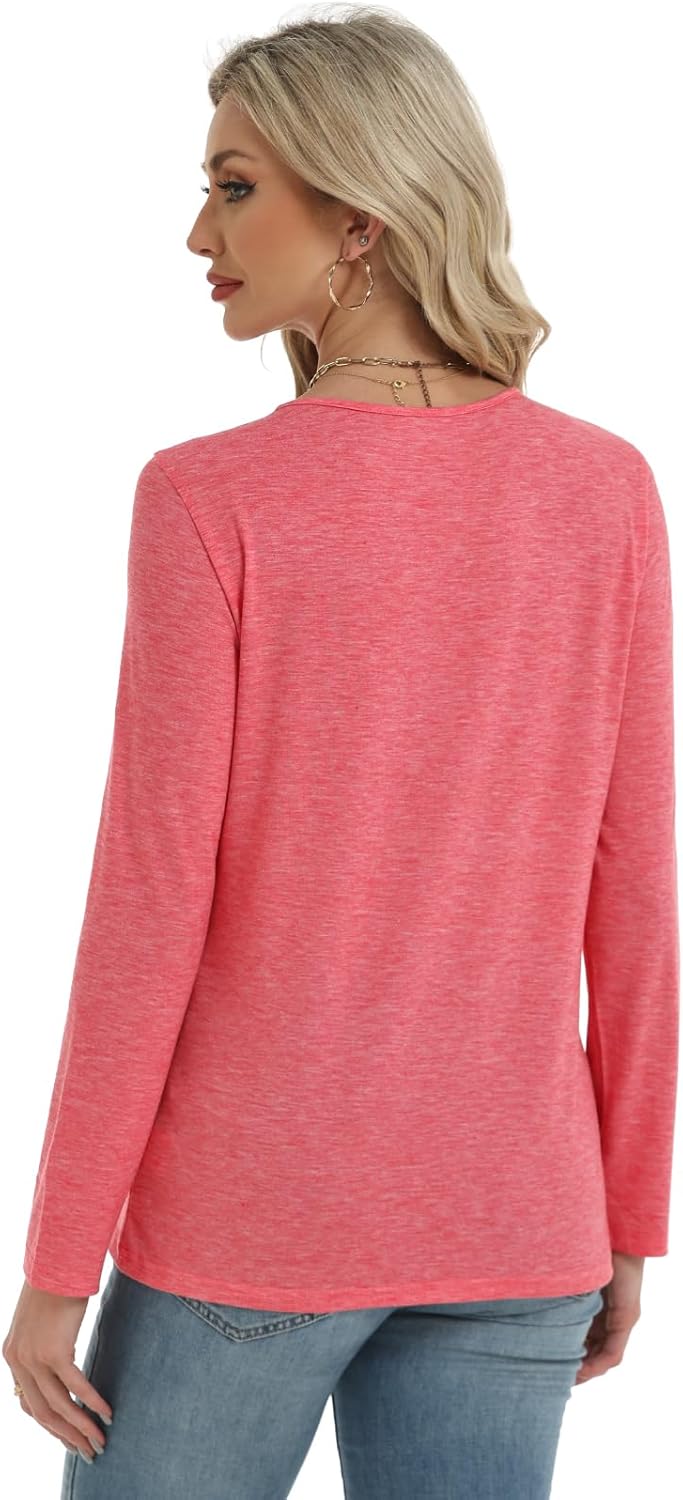 Long Sleeve Shirts for Women Crew Neck Women Long Sleeve Tops Casual Fall Tops Trendy Cute T Shirts Outfits Clothes 5 Long Sleeve Shirts for Women Crew Neck Women Long Sleeve Tops Casual Fall Tops Trendy Cute T Shirts Outfits Clothes - Image 5