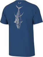 HUK Mens Fishing Graphic Tee, Performance Short Sleeve, Quick-Dry