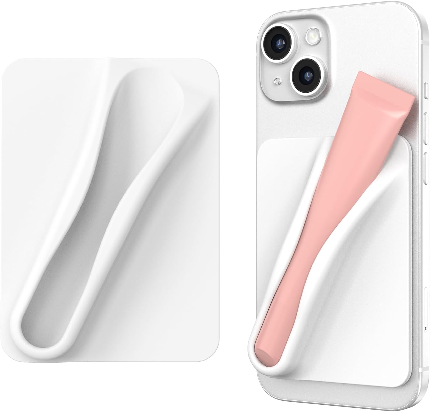 DOB SECHS Silicone Lip Holder for Cell Phone Lipstick Lip Glaze Phone Case Back Stick On Holder for iPhone and Android Phones, Grey 1 DOB SECHS Silicone Lip Holder for Cell Phone Lipstick Lip Glaze Phone Case Back Stick On Holder for iPhone and Android Phones, Grey