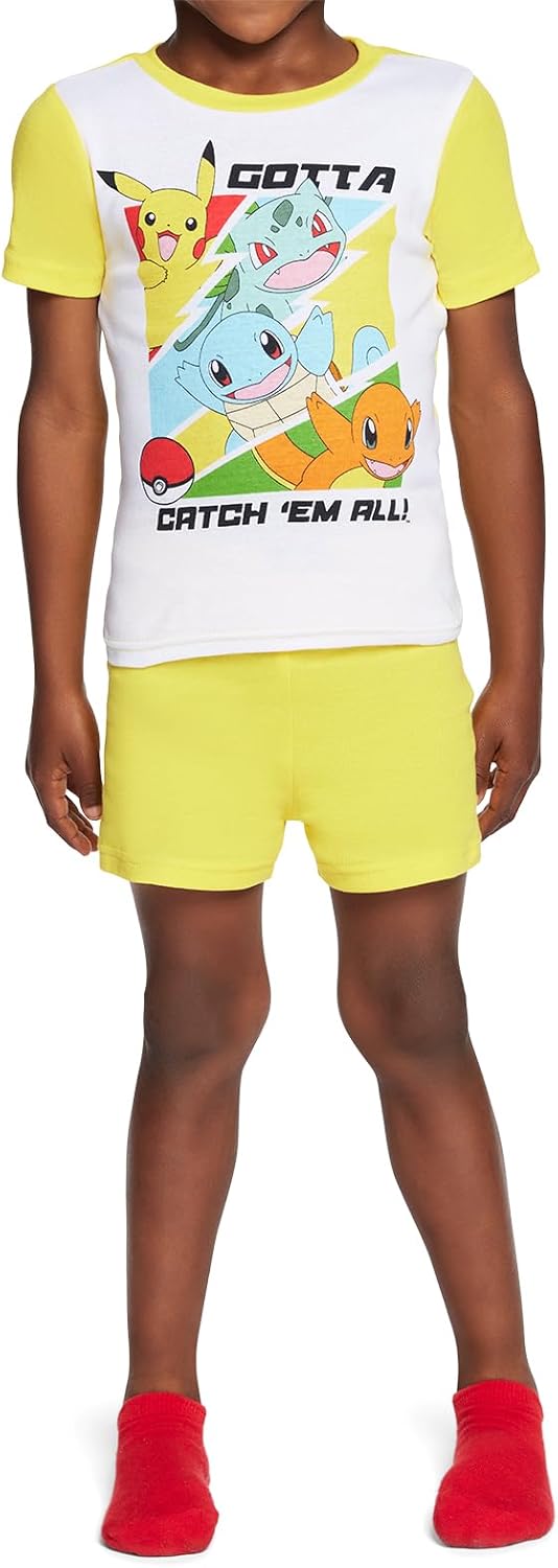 Pokémon boys 6-piece Snug-fit Cotton Pajama Set, Soft & Cute for Kids 2 Pokémon boys 6-piece Snug-fit Cotton Pajama Set, Soft & Cute for Kids - Image 2