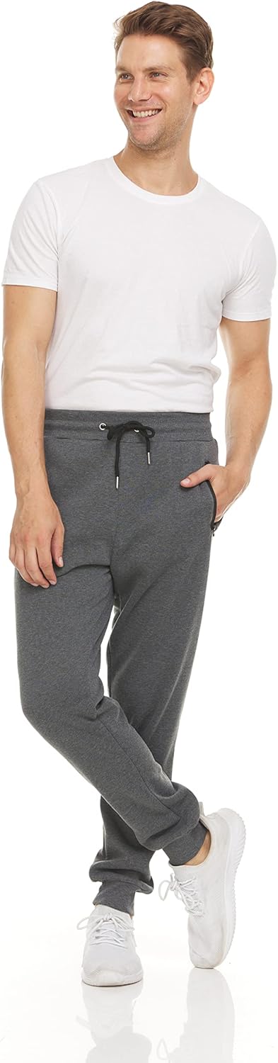 PURE CHAMP Mens 3 Pack Fleece Active Athletic Workout Jogger Sweatpants for Men with Zipper Pocket and Drawstring Size S-3XL 2 PURE CHAMP Mens 3 Pack Fleece Active Athletic Workout Jogger Sweatpants for Men with Zipper Pocket and Drawstring Size S-3XL - Image 2