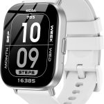 Smart Watch, 1.85" Touch Screen, Answer/Make Calls, 120+ Sport Modes, Heart Rate Sleep Monitor(White)