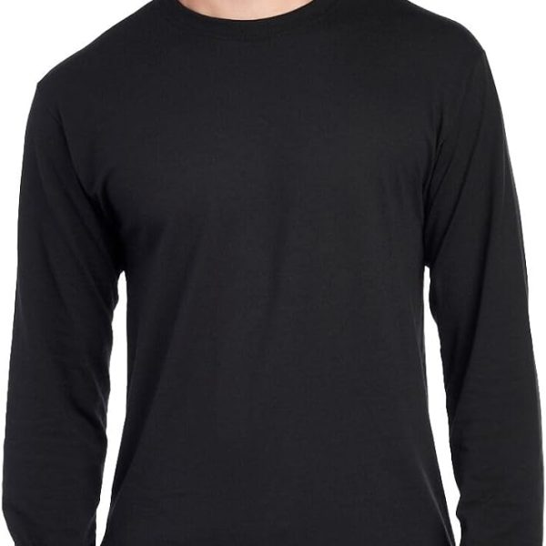 Jerzees Men's Dri-Power Cotton Blend Long Sleeve Tees, Moisture Wicking, Odor Protection, UPF 30+, Sizes S-3x