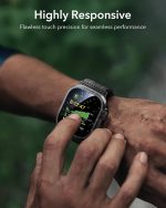 ESR Armorite Screen Protector for Apple Watch Ultra 3 2025 /Ultra 2 /Ultra (49 mm), Military Grade Protection, Tempered Glass Film with Aluminum Alloy Frame, Anti-Scratch, 2 Pack, Black - Image 7