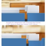 2 Pack Upgrade Child Proof Refrigerator Lock, HEOATH Fridge/Freezer Door Lock for Toddlers Children Kids, no Tools Need or (White) - Image 2