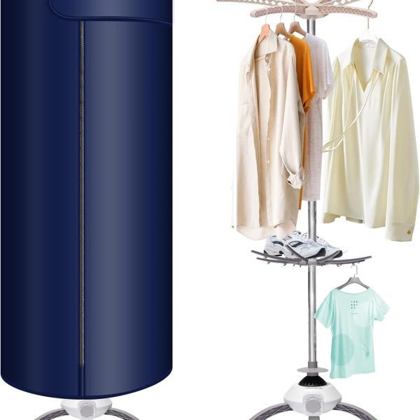 Portable Clothes Dryer - Upgraded Large Capacity for Families, Apartments,Travel and RV, Mini 900W Fast-Drying Machine for Clothing and Shoes Quick And Easy to Use Foldable Compact Dryer