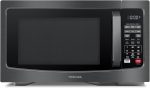 TOSHIBA EM131A5C-BS Countertop Microwave Ovens 1.2 Cu Ft, 12.4" Removable Turntable Smart Humidity Sensor 12 Auto Menus Mute Function ECO Mode Easy Clean Interior Black Color 1000W