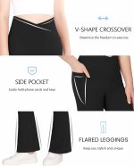 JOCMIC Girls Flare Leggings Kids Bell Bottom High Waisted Dance Yoga Flared Pants - Image 6