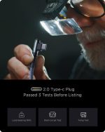 AINOPE USB C Cable [2-Pack, 6.6ft] 3.1A Type C Charger Fast Charging, Right Angle USB to USB C Cable for iPhone 17 Carplay Cable, Galaxy S10+ S10 S9, Note 10 9, LG V30, Moto, iPhone 16 15 Charger Cord - Image 7