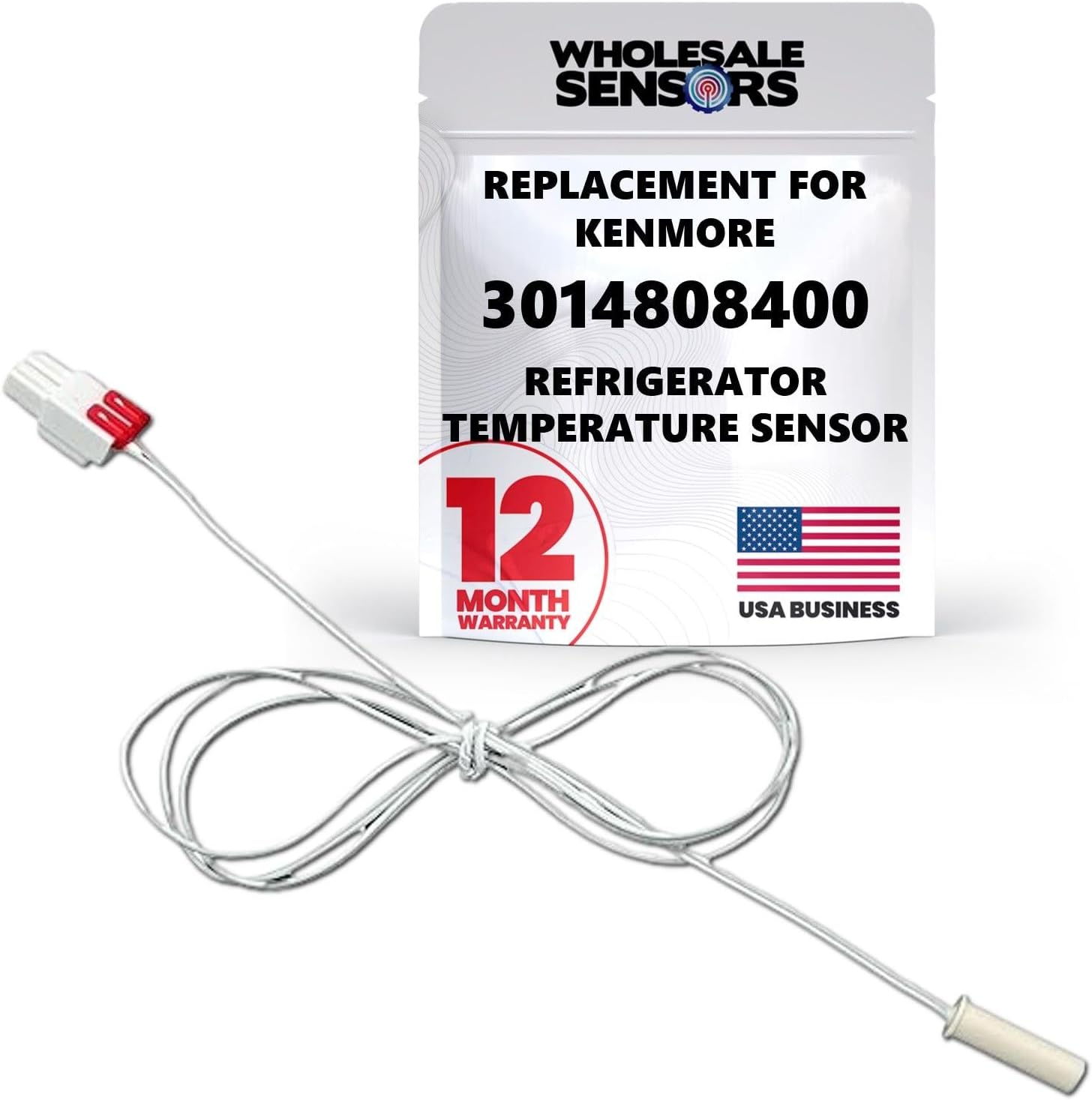 Kenmore 3014808400 Replacement Refrigerator Temperature Sensor 12 Month Warranty 1 Kenmore 3014808400 Replacement Refrigerator Temperature Sensor 12 Month Warranty
