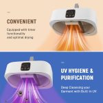 Portable Dryer With 480 Minute Timer Function 20 Minute Quick Drying Mini Dryer - a Compact Suitable for RVs, Apartments, Travel, Student Dormitories, equipped With a Drying Bag Remote Control - Image 2