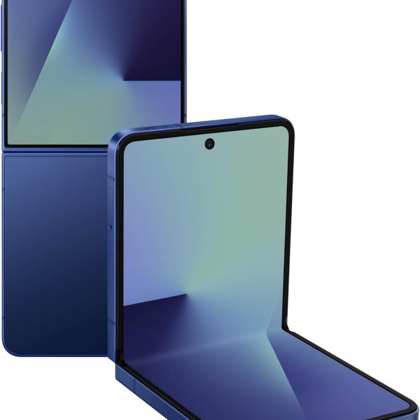 Samsung Galaxy Z Flip7 Cell Phone, 256GB AI Smartphone, Unlocked Android, Long Battery Life, 2025, US 1 Yr Manufacturer Warranty, Blue Shadow