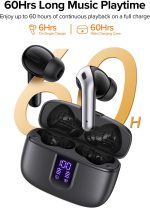 TAGRY Bluetooth Headphones True Wireless Earbuds 60H Playback LED Power Display Earphones with Wireless Charging Case IPX5 Waterproof in-Ear Ear buds with Mic for TV Smart Phone Laptop Computer Sports - Image 3