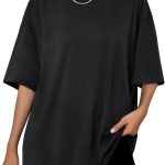 Trendy Queen Womens Oversized Summer T Shirts Plus Size Batwing Cute Casual Tops Short Sleeves Fashion Workout Clothes