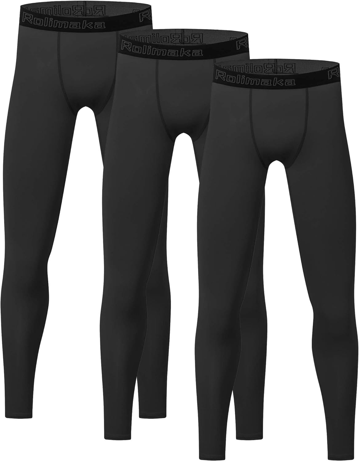 4 or 3 Pack Youth Boys' Compression Leggings Tights Athletic 4 or 3 Pack Youth Boys' Compression Leggings Tights Athletic Pants Sports Base Layer for Kids Cold Gear