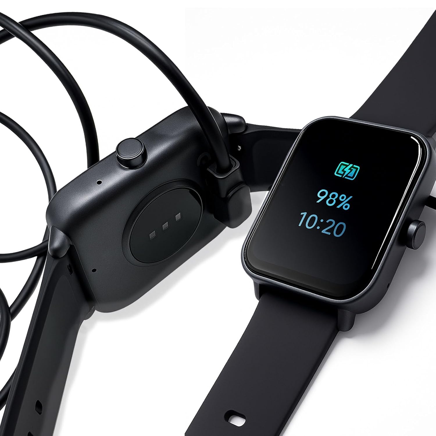 Charger Compatible with VeryFitPro, Fitpolo, Tozo, and YAMAY Smartwatches Including Models SW025, Letsfit ID205L, Replaceable Magnetic USB Cable, Smart Watch Fast Charger (2, Black) 4 Charger Compatible with VeryFitPro, Fitpolo, Tozo, and YAMAY Smartwatches Including Models SW025, Letsfit ID205L, Replaceable Magnetic USB Cable, Smart Watch Fast Charger (2, Black) - Image 4