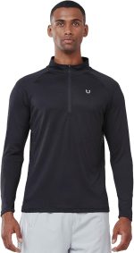 NORTHYARD Quarter Zip Pullover Men Running Shirt Long Sleeve Moisture Wicking Quick Dry Athletic Workout Shirts - Image 2