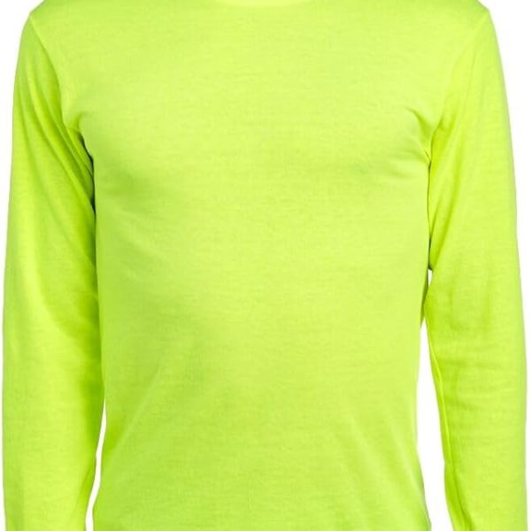 Jerzees Mens Dri-Power Cotton Blend Long Sleeve Tees, Moisture Wicking, Odor Protection, UPF 30+, Sizes S-3x