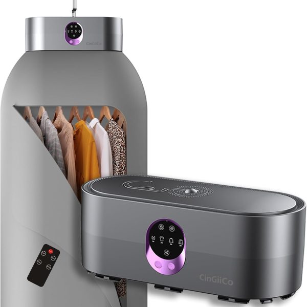 Portable Clothes Dryer, Clothes Dryer hold 9-12 Items, With Time Setting、Remote Control, Portable Dryers For Laundry, Apartments, RV, Travel, Low noise、Energy Saving、 Wrinkle Resistant