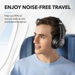 Soundcore by Anker Q20i Hybrid Active Noise Cancelling Headphones, Wireless Over-Ear Bluetooth, 40H Long ANC Playtime, Hi-Res Audio, Big Bass, Customize via an App, Transparency Mode - Image 2