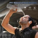 Bluetooth Headphones Wireless Earbuds with 75Hrs Playback, LED Display Charging Case, IPX7 Waterproof, Over-Ear Design Ear Buds for Sports/Running/Workout - White - Image 6