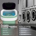 Portable Washing Machine, 12L Upgraded Mini Washing Machine With Spin Basket, Foldable Washer Cleaning for Underwear, Baby Clothes Socks and Small Items, Small Washer for Apartments, Dorm,RV (Green) - Image 3