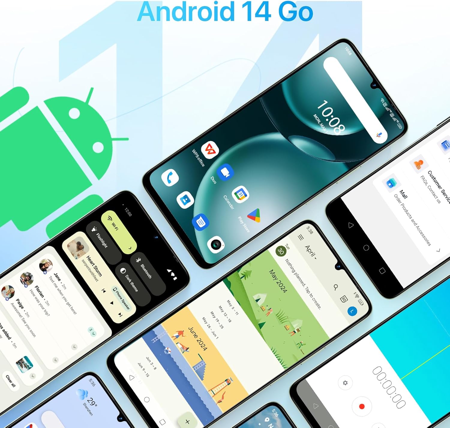 UMIDIGI G9A Unlocked Phones, Android 14 Go Cell Phone, 8GB+64GB/TF 1TB Expend Octa-Core, 4G Dual SIM Card, 3.5mm Headphone Jack 6.75" HD+Display Phones, AI Face Unlock Android Phone,5000mAh,GPS 2 UMIDIGI G9A Unlocked Phones, Android 14 Go Cell Phone, 8GB+64GB/TF 1TB Expend Octa-Core, 4G Dual SIM Card, 3.5mm Headphone Jack 6.75" HD+Display Phones, AI Face Unlock Android Phone,5000mAh,GPS - Image 2