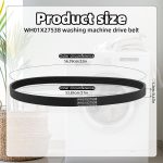 2pcs WH01X27538 Washer Drive Belt Replacement, Compatible with GE Washing Machines Replaces Parts AP6328256 PS12299369 4587903 290D1101P005 (Black) - Image 2