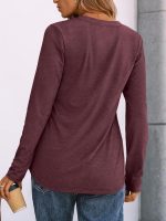 AUTOMET Women's Long Sleeve Shirts 2025 Fall Fashion Dressy Casual Tops Trendy Henley Blouses Cute Work Outfits Clothes - Image 4