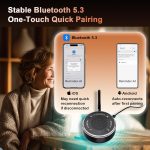 Cell Phone Ringer Amplifier & Flasher - Make Phone Ring Ultra Loud & Visible, One-Touch Answer/Decline, Bluetooth Phone Amplifiers for Hard of Hearing/Deep Sleeper/Noisy Spaces/Home - Image 5