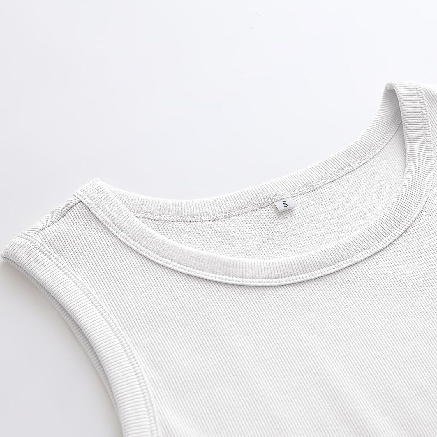 ANRABESS Womens Sleeveless High Neck Tank Tops Fashion Summer Casual Basic Slim Fit Ribbed Racerback Top Shirt Clothes 3 ANRABESS Womens Sleeveless High Neck Tank Tops Fashion Summer Casual Basic Slim Fit Ribbed Racerback Top Shirt Clothes - Image 3