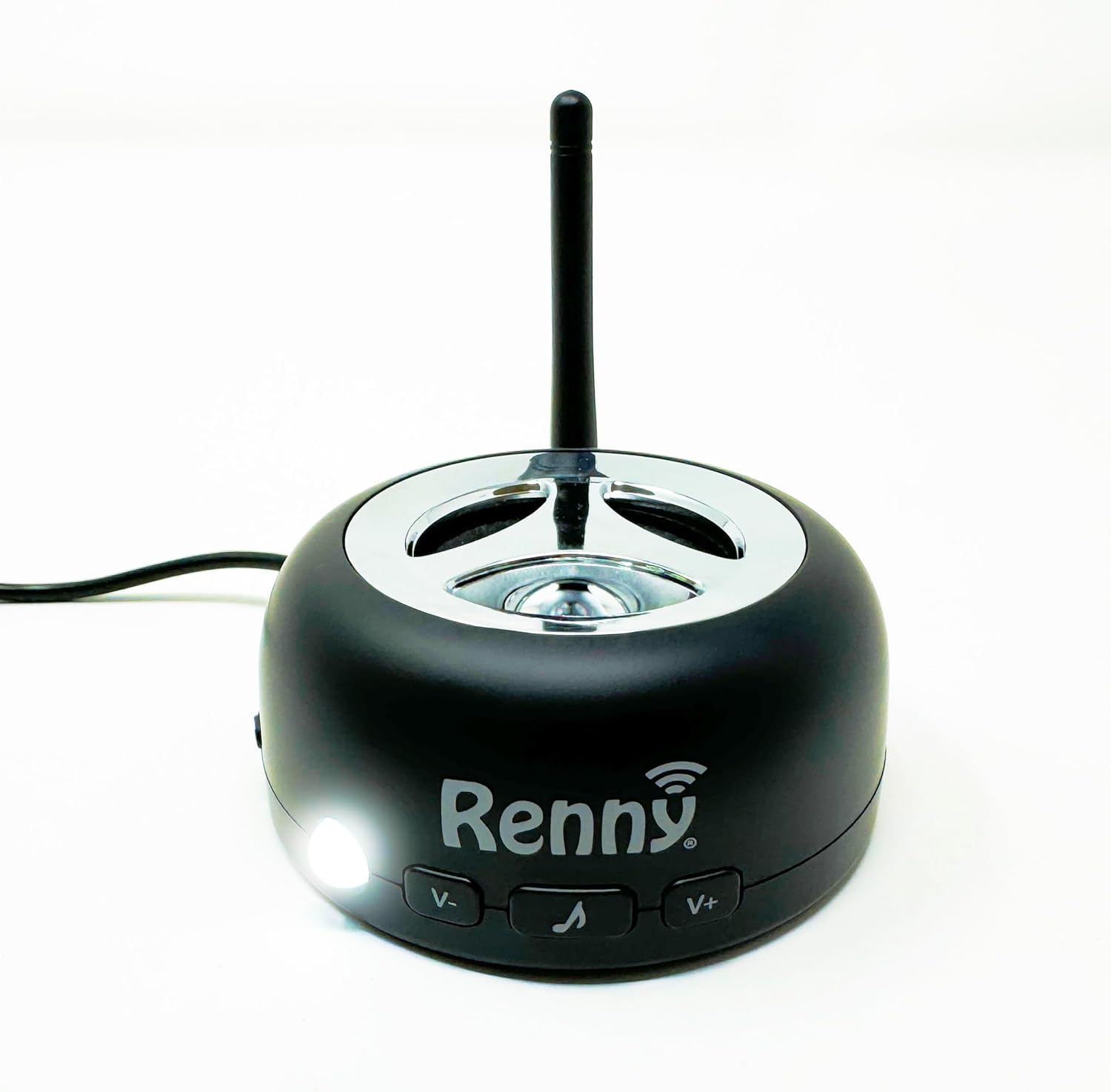 RENNY - Loud Cell Phone Ringer, Amplifier & Flasher for RENNY - Loud Cell Phone Ringer, Amplifier & Flasher for Hearing Impaired & Noisy Environments (117dB) | Wireless Bluetooth Auto-Connect | 5 Selectable Ringtones | No Missed Calls