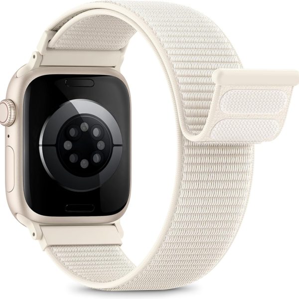 Nylon Loop Sport Band Compatible with Apple Watch Bands 38mm 40mm 41mm 42mm for Women Men, iWatch Wrist Straps for Se, Series 11 10 9 8 7, Breathable, Soft Band Ideal for Outdoor