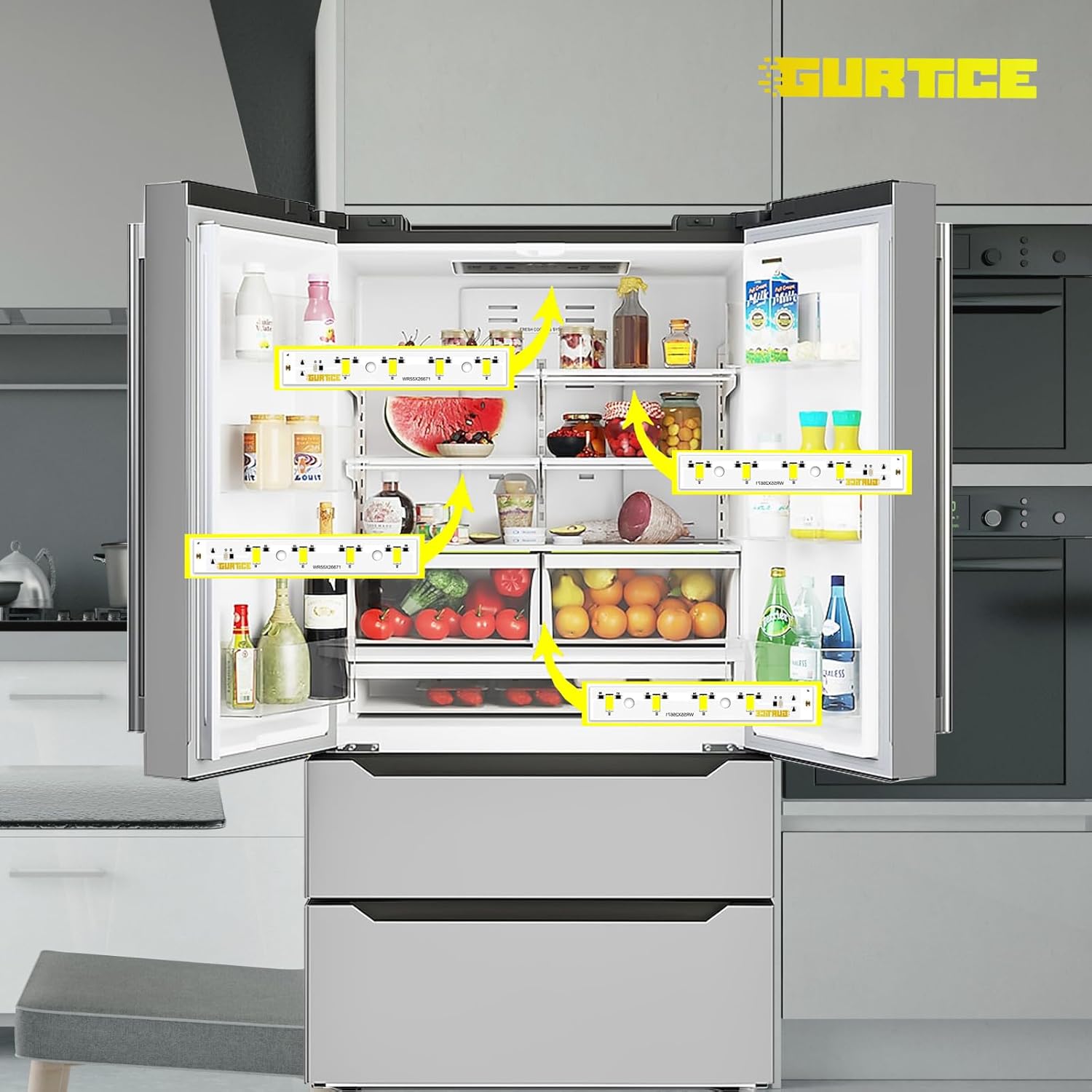 New Upgraded 3 Pack WR55X26671 PS11767930 AP6035586 Led Light Board Compatible for GE Refrigerator Replace 4468532 EAP11767930 LED3344588 3 New Upgraded 3 Pack WR55X26671 PS11767930 AP6035586 Led Light Board Compatible for GE Refrigerator Replace 4468532 EAP11767930 LED3344588 - Image 3