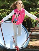 Disney Minnie Mickey Stitch Princess Frozen Elsa Marvel Jacket Lightweight Coat Button up Color Block Sweatshirt 2-14 Years - Image 6